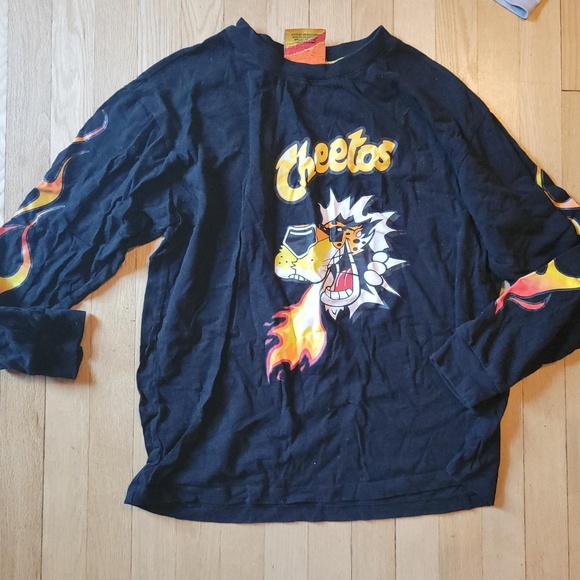 Forever 21 Cheetos shirt Large flame - Picture 1 of 3